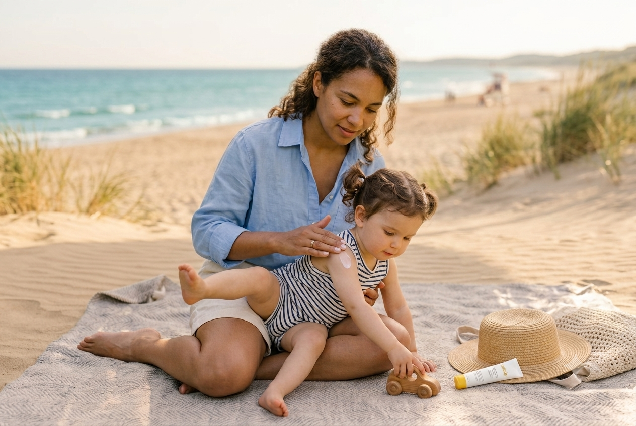 How to Apply Sunscreen to a Wriggly Baby or Toddler