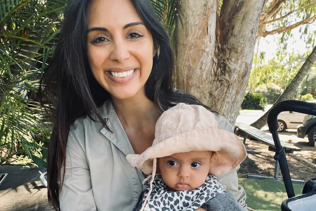 Front shot of mother with child