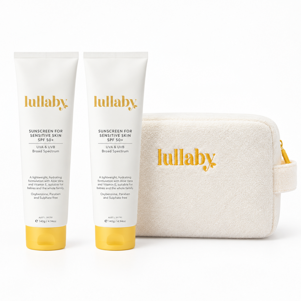 SPF50+ Sensitive Skin Sunscreen & Pouch Set